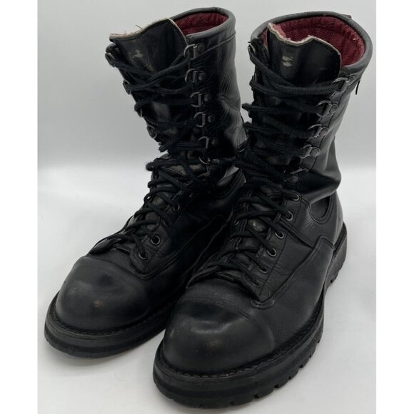 Mens Danner 69110 Fort Lewis USA 10” Black Leather Lace Tactical Boots Size 12D main image 8